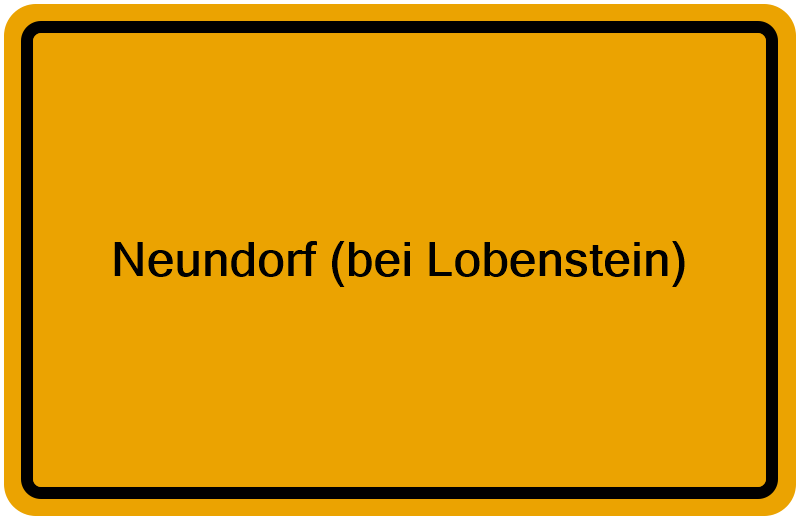 Handelsregisterauszug Neundorf (bei Lobenstein)